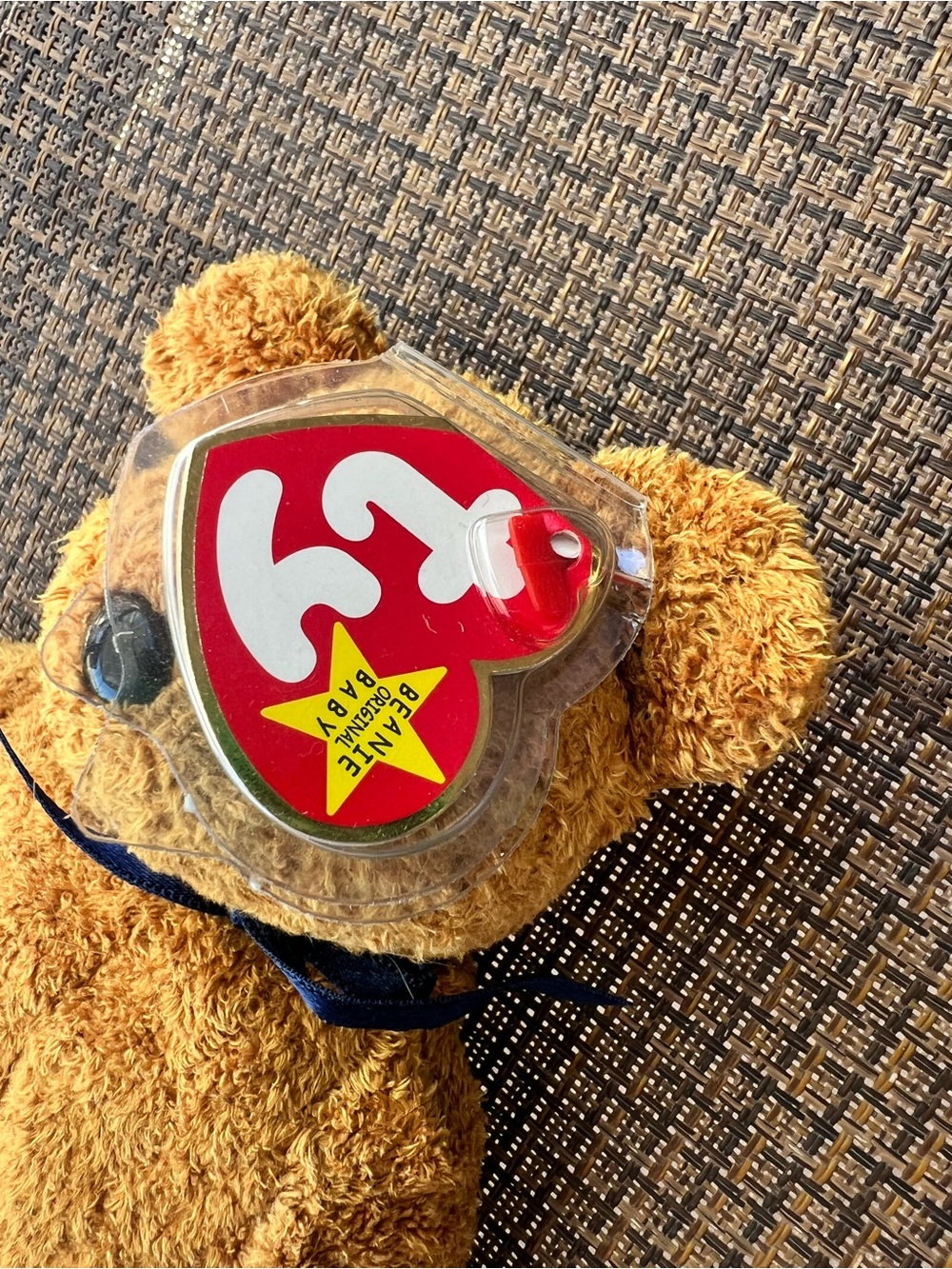 Ty Brown Teddy Bear Plush with Heart Tag - Picture 6 of 7